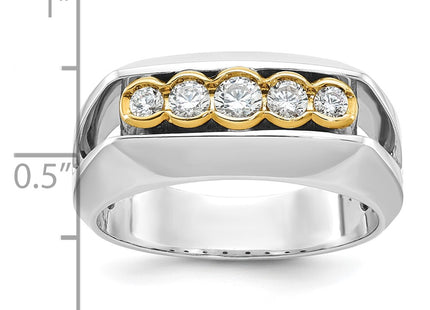 14k Two-tone Rings Style B64166 - Classique Jewelry Inc.