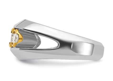 14k Two-tone Rings Style B64167 - Classique Jewelry Inc.