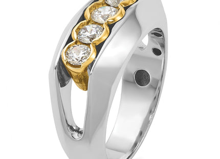 14k Two-tone Rings Style B64167 - Classique Jewelry Inc.