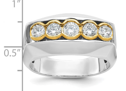 14k Two-tone Rings Style B64167 - Classique Jewelry Inc.
