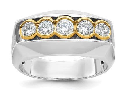 14k Two-tone Rings Style B64167 - Classique Jewelry Inc.