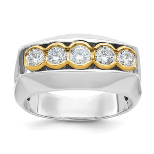 14k Two-tone Rings Style B64167 - Classique Jewelry Inc.
