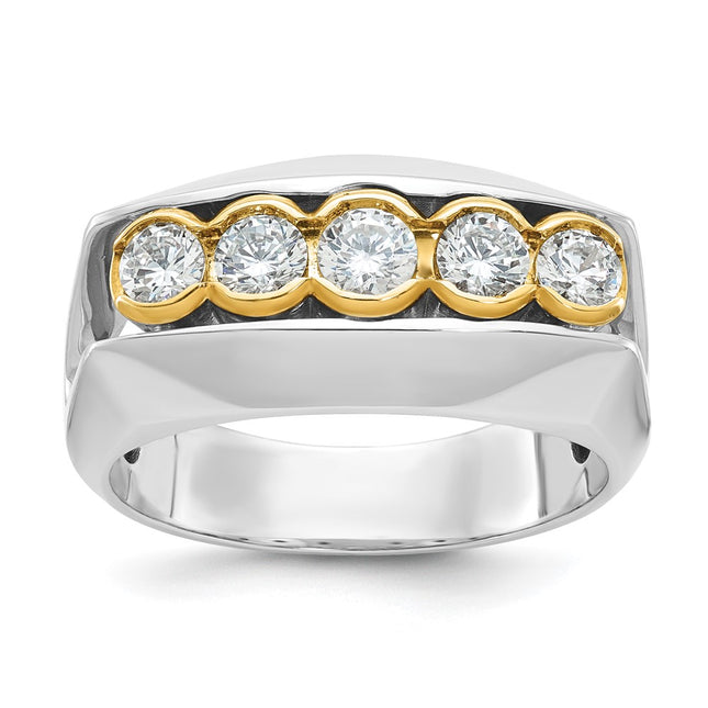 14k Two-tone Rings Style B64167 - Classique Jewelry Inc.