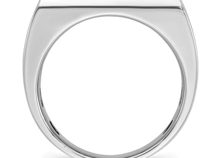 IBGoodman 14k Men's Polished and Satin 4-Stone 1 Carat AA Quality Diamond Ring