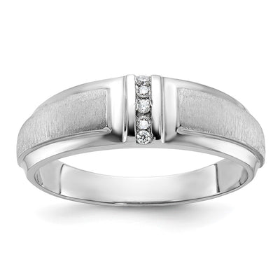 14K white gold diamond ring
