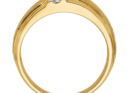 14k Yellow & Rhodium Rings Style B64191 - Classique Jewelry Inc.