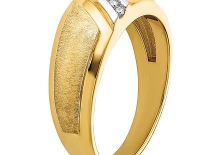 14k Yellow & Rhodium Rings Style B64191 - Classique Jewelry Inc.