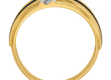 14k Yellow & Rhodium Rings Style B64197 - Classique Jewelry Inc.