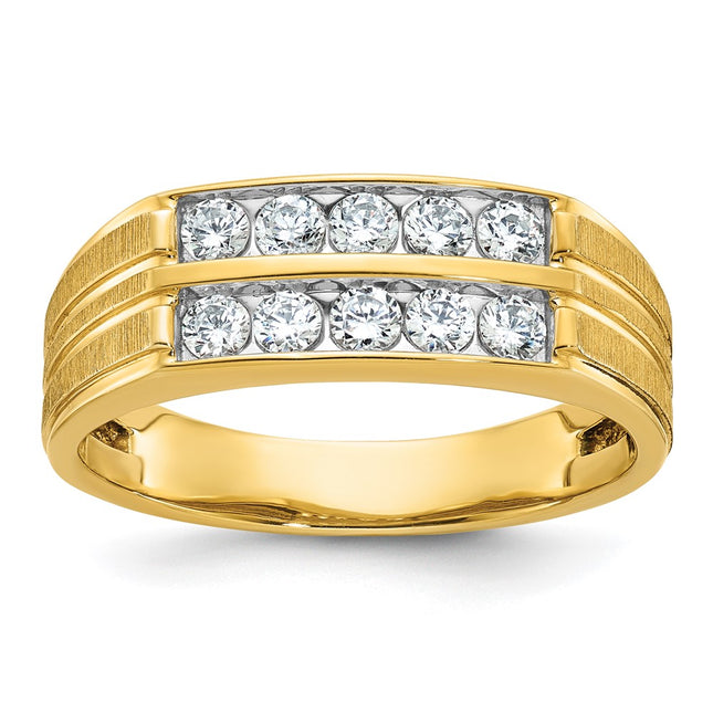 14k Yellow Gold Rings Style B64207 - Classique Jewelry Inc.
