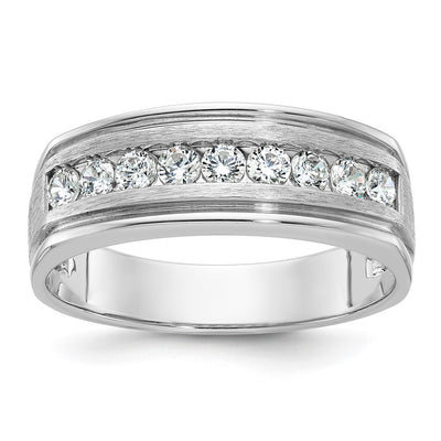 14K white gold diamond ring