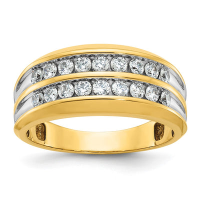 14K gold diamond ring