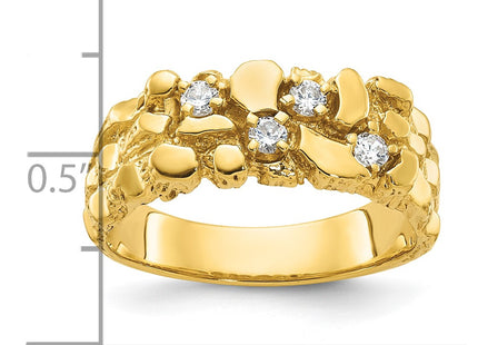 14k Yellow Gold Rings Style B64213 - Classique Jewelry Inc.