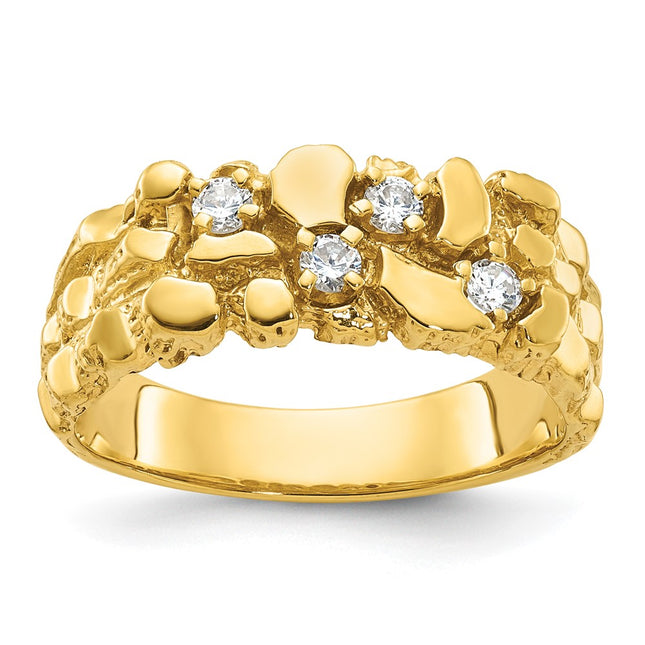 14k Yellow Gold Rings Style B64213 - Classique Jewelry Inc.