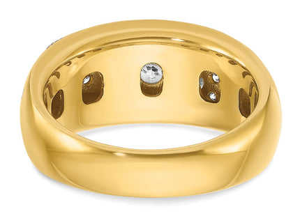 14k Yellow & Rhodium Rings Style B64226 - Classique Jewelry Inc.