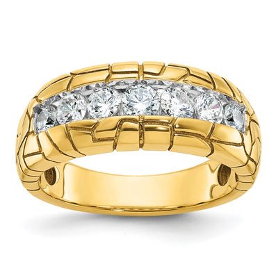 14K gold diamond ring