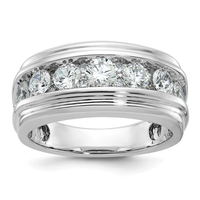 14K white gold diamond ring