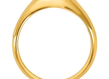 14k IBGoodman Mens Oval Diamond Ring Mounting