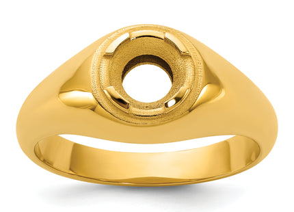 14k IBGoodman Mens Oval Diamond Ring Mounting