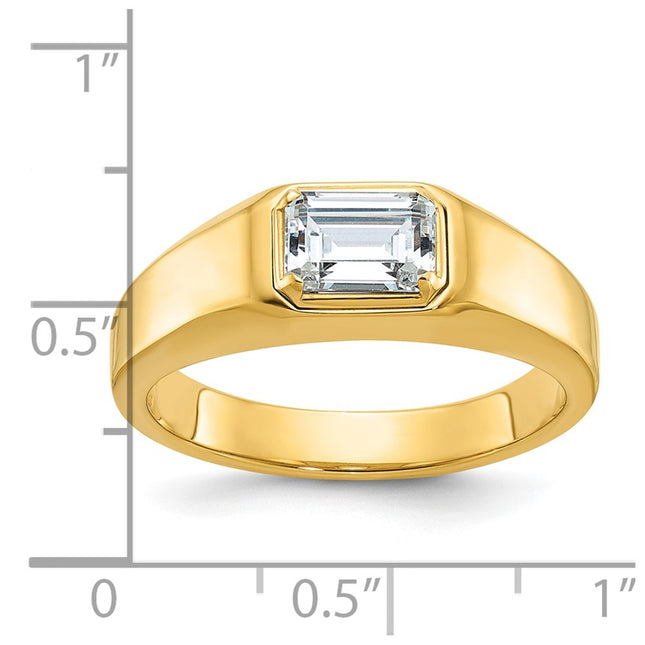 14k Yellow Gold Rings Style B64243 - Classique Jewelry Inc.