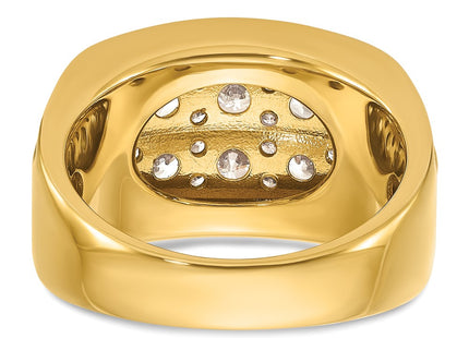 14k Yellow & Rhodium Rings Style B64246 - Classique Jewelry Inc.