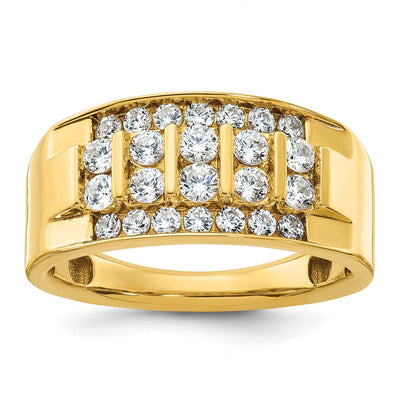 14K gold diamond ring