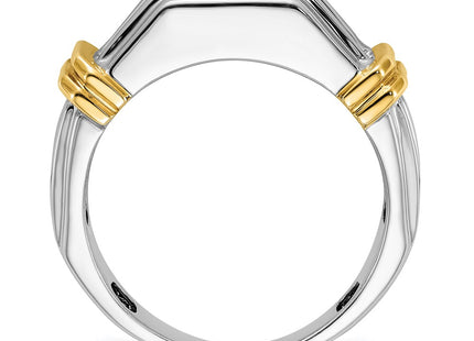 14k Two-tone Rings Style B64254 - Classique Jewelry Inc.