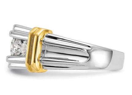 14k Two-tone Rings Style B64254 - Classique Jewelry Inc.
