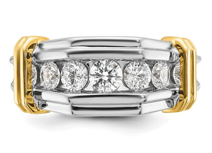 14k Two-tone Rings Style B64254 - Classique Jewelry Inc.