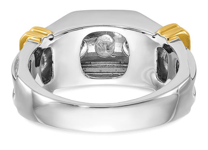 14k Two-tone Rings Style B64254 - Classique Jewelry Inc.