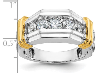 14k Two-tone Rings Style B64254 - Classique Jewelry Inc.