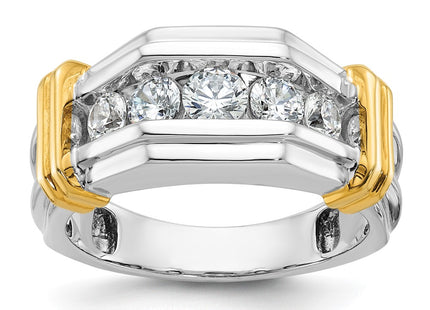 14k Two-tone Rings Style B64254 - Classique Jewelry Inc.