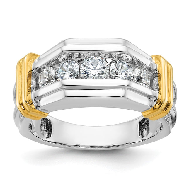 14k Two-tone Rings Style B64254 - Classique Jewelry Inc.