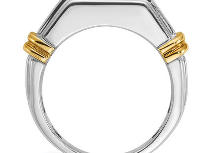14k Two-tone Rings Style B64255 - Classique Jewelry Inc.