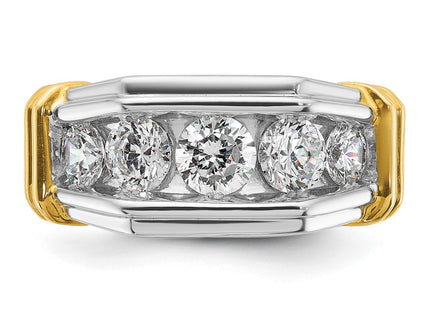 14k Two-tone Rings Style B64255 - Classique Jewelry Inc.