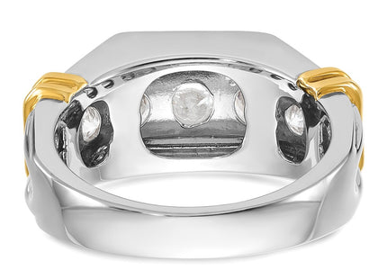 14k Two-tone Rings Style B64255 - Classique Jewelry Inc.