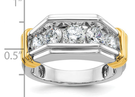 14k Two-tone Rings Style B64255 - Classique Jewelry Inc.