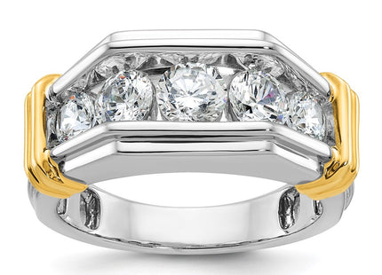 14k Two-tone Rings Style B64255 - Classique Jewelry Inc.