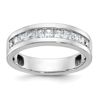 14K white gold diamond ring