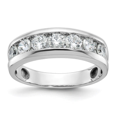 14K white gold diamond ring