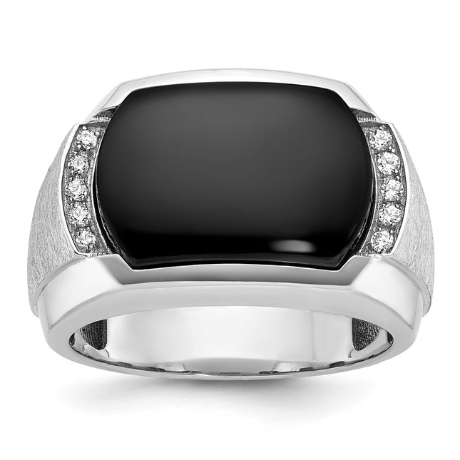 14k White Gold Rings Style B84341 - Classique Jewelry Inc.