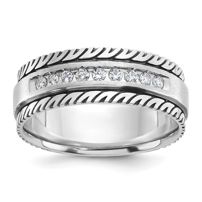 14k White Gold Rings Style B84345 - Classique Jewelry Inc.