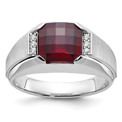 14K white gold diamond ring