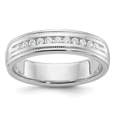14K white gold diamond ring