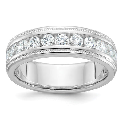 14K white gold diamond ring