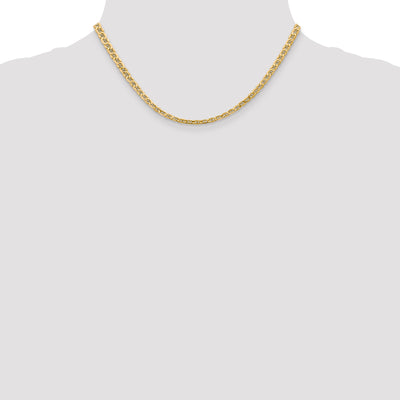 14K Semi-Solid Anchor Chain
