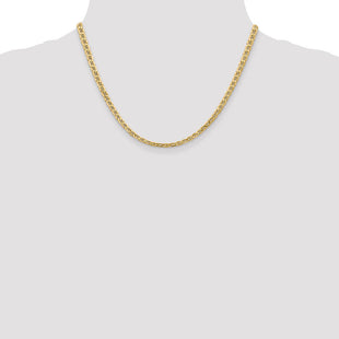 14K Semi-Solid Anchor with Lobster Clasp Chain (Style BC100-18)