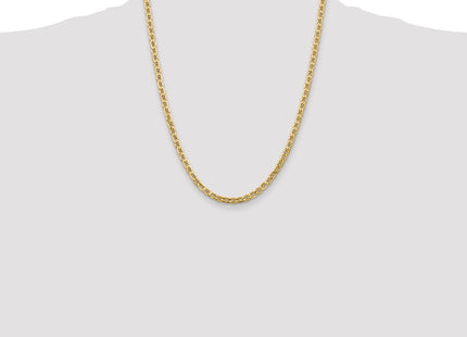 14K Semi-Solid Anchor with Lobster Clasp Chain (Style BC100-22)