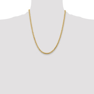 14K Semi-Solid Anchor with Lobster Clasp Chain (Style BC100-22)