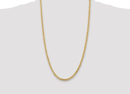 14K Semi-Solid Anchor with Lobster Clasp Chain (Style BC100-26)