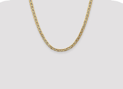 14K Semi-Solid Anchor with Lobster Clasp Chain (Style BC102-20)